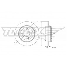 TX 73-35 TOMEX Brakes Гальмівний диск