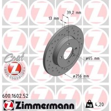 600.1602.52 ZIMMERMANN Гальмівний диск