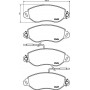 8DB 355 010-531 HELLA Комплект гальмівних колодок дисковий гальм