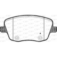BPA0775.00 OPEN PARTS Комплект гальмівних колодок дисковий гальм