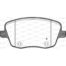 BPA0775.00 OPEN PARTS Комплект гальмівних колодок дисковий гальм