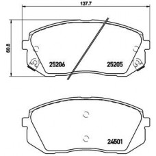 P 30 056 BREMBO Комплект гальмівних колодок дисковий гальм