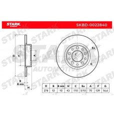 SKBD-0022840 Stark Гальмівний диск