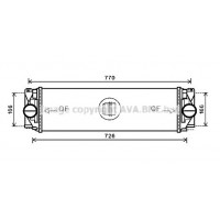 MSA4582 AVA QUALITY COOLING Интеркулер