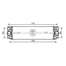 MSA4582 AVA QUALITY COOLING Интеркулер