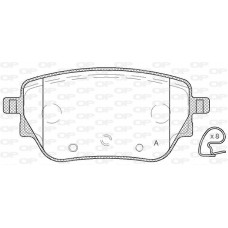 BPA1838.00 OPEN PARTS Комплект гальмівних колодок дисковий гальм