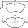 8DB 355 015-251 HELLA Комплект гальмівних колодок дисковий гальм