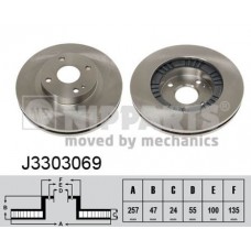 J3303069 NIPPARTS Гальмівний диск