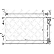 10-25627-SX STELLOX Радіатор охолодження двигуна