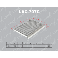 LAC-707C LYNXauto Фільтр повітря у внутрішньому просторі