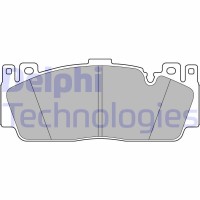 LP3156 DELPHI КомплеК т гальмівних колодок, дискове гальмо
