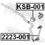 2223-001 FEBEST Тяга стійка стабілізатор