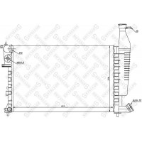 10-25297-SX STELLOX Радіатор охолодження двигуна