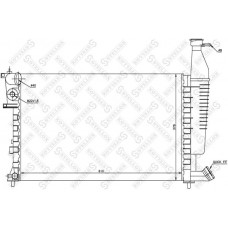 10-25297-SX STELLOX Радіатор охолодження двигуна