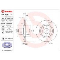 09.4987.21 BREMBO Гальмівний диск