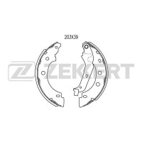 BK-4462 ZEKKERT Комплект гальмівних колодок