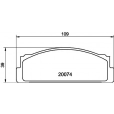 MDB1008 MINTEX Комплект гальмівних колодок дисковий гальм