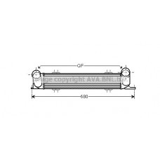 BW4378 AVA QUALITY COOLING Интеркулер