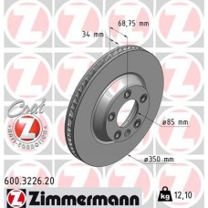 600.3226.20 ZIMMERMANN Гальмівний диск
