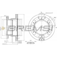 CD5332V BREMSI Гальмівний диск
