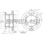 CD5332V BREMSI Гальмівний диск
