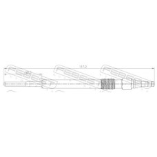 23642-005 FEBEST Свічка розжарювання