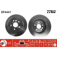 DF4441 TRW Гальмівний диск