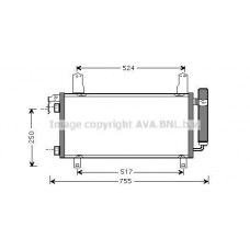 MZ5157D AVA QUALITY COOLING Конденсатор кондиціонера