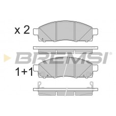 BP3501 BREMSI Комплект гальмівних колодок дисковий гальм