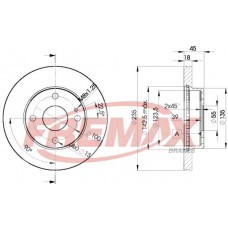 BD-3254 FREMAX Гальмівний диск