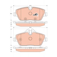 GDB1870 TRW КомплеК т гальмівних колодок, дискове гальмо