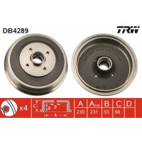 DB4289 TRW Гальмівний барабан
