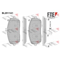 BL2911A1 FTE Комплект гальмівних колодок дисковий гальм