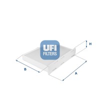 5314800 UFI Фільтр повітря у внутрішньому просторі