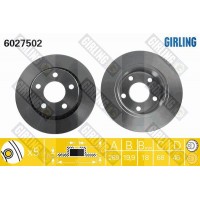 6027502 GIRLING Гальмівний диск