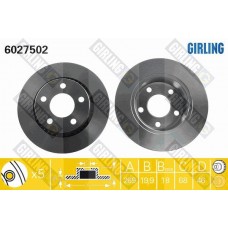 6027502 GIRLING Гальмівний диск