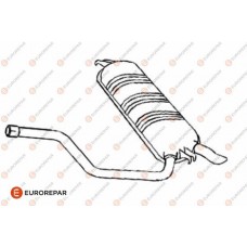 E12870R EUROREPAR Глушник вихлопних газів кінцевий