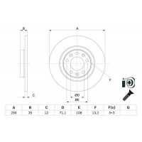 0 986 479 F52 BOSCH Гальмівний диск