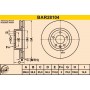 BAR28104 BARUM Гальмівний диск
