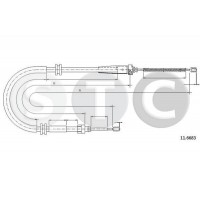 T483116 STC Тросик, cтояночный тормоз