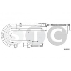 T483116 STC Тросик, cтояночный тормоз