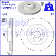 BG9206C DELPHI Гальмівний диск
