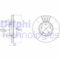 BG3676 DELPHI Гальмівний диск