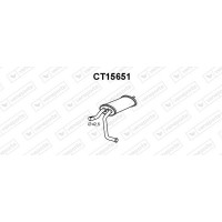 CT15651 VENEPORTE Глушник вихлопних газів кінцевий