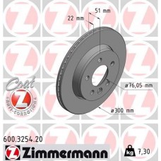 600.3254.20 ZIMMERMANN Гальмівний диск