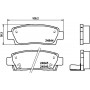 8DB 355 028-751 HELLA Комплект гальмівних колодок дисковий гальм