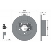 BDS1387 BENDIX Braking Гальмівний диск