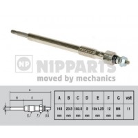 J5719012 NIPPARTS Свічка розжарювання