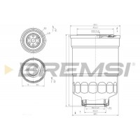 FE0799 BREMSI Паливний фільтр