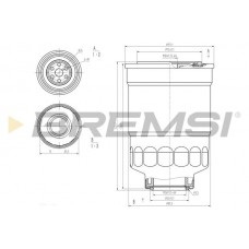 FE0799 BREMSI Паливний фільтр